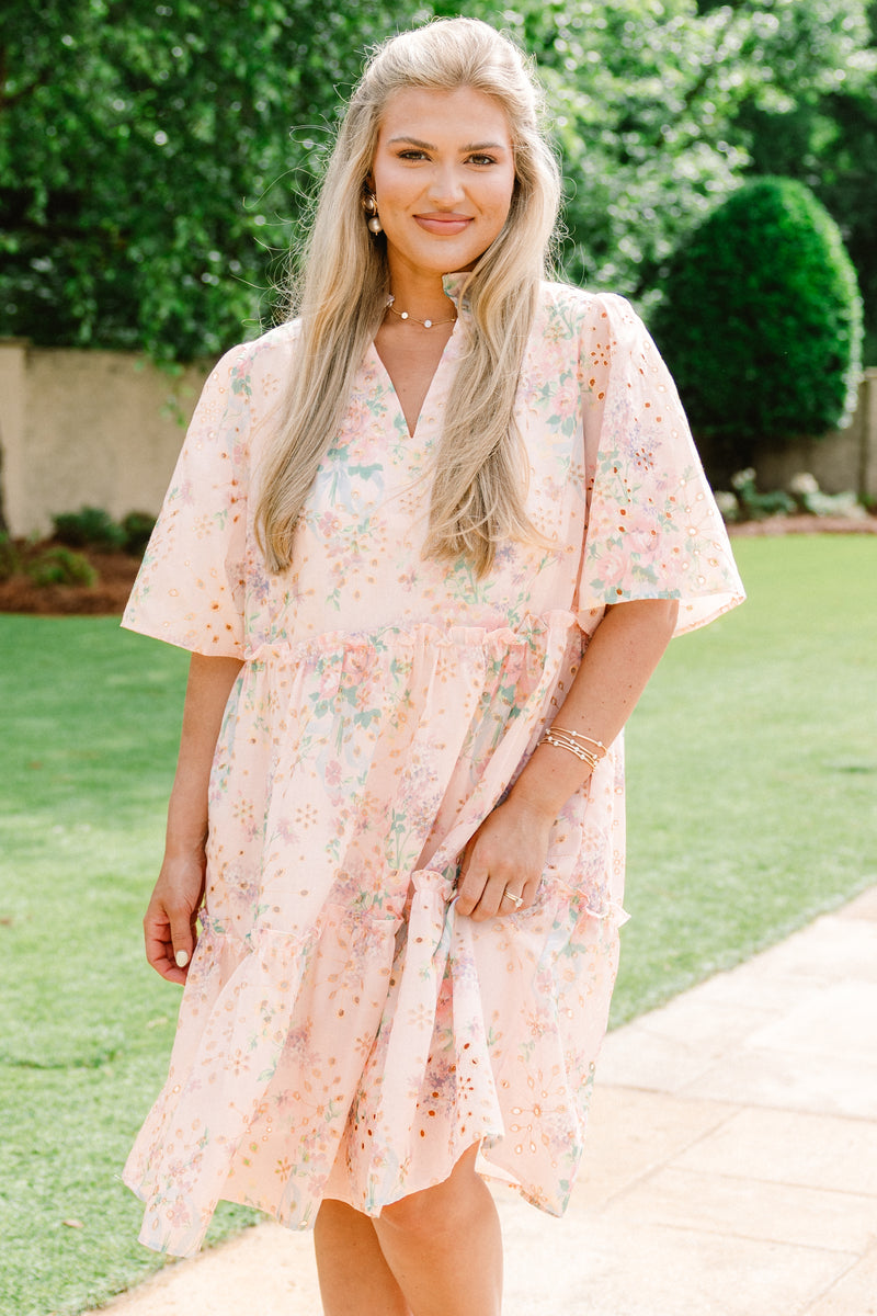 strapless open back dress Through The Arbor Dress, Pastel Pink – Chic Soul