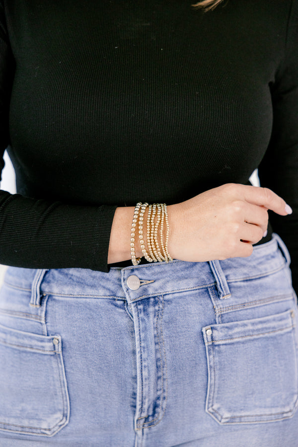 Time To Remember Bracelet Set, Gold