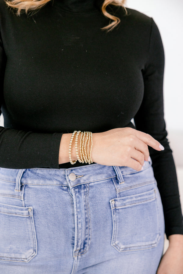 Time To Remember Bracelet Set, Gold