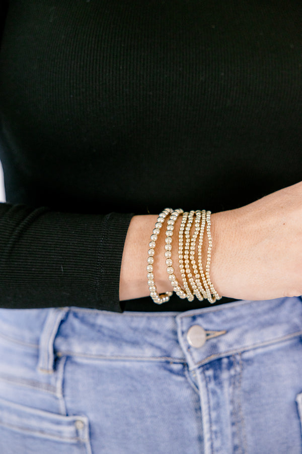 Time To Remember Bracelet Set, Gold