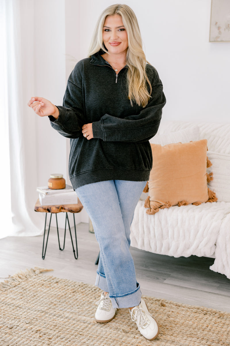 Time To Tell Pullover, Black – Chic Soul