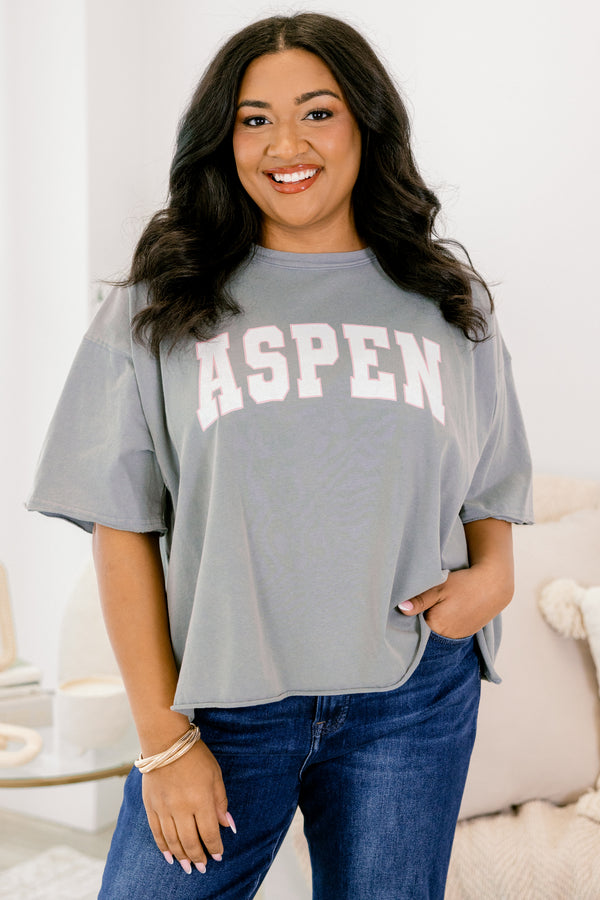 Chic Soul plus size clothing, steel short sleeve graphic tee with the word 