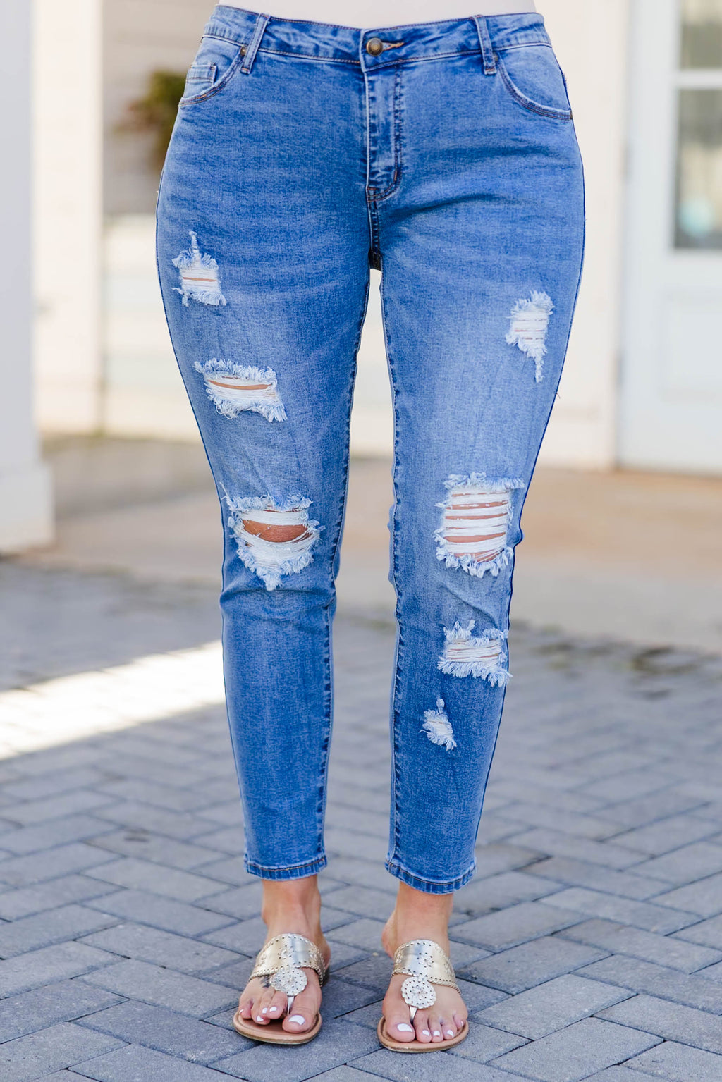 Stuck On You Jeans, Light Wash – Chic Soul