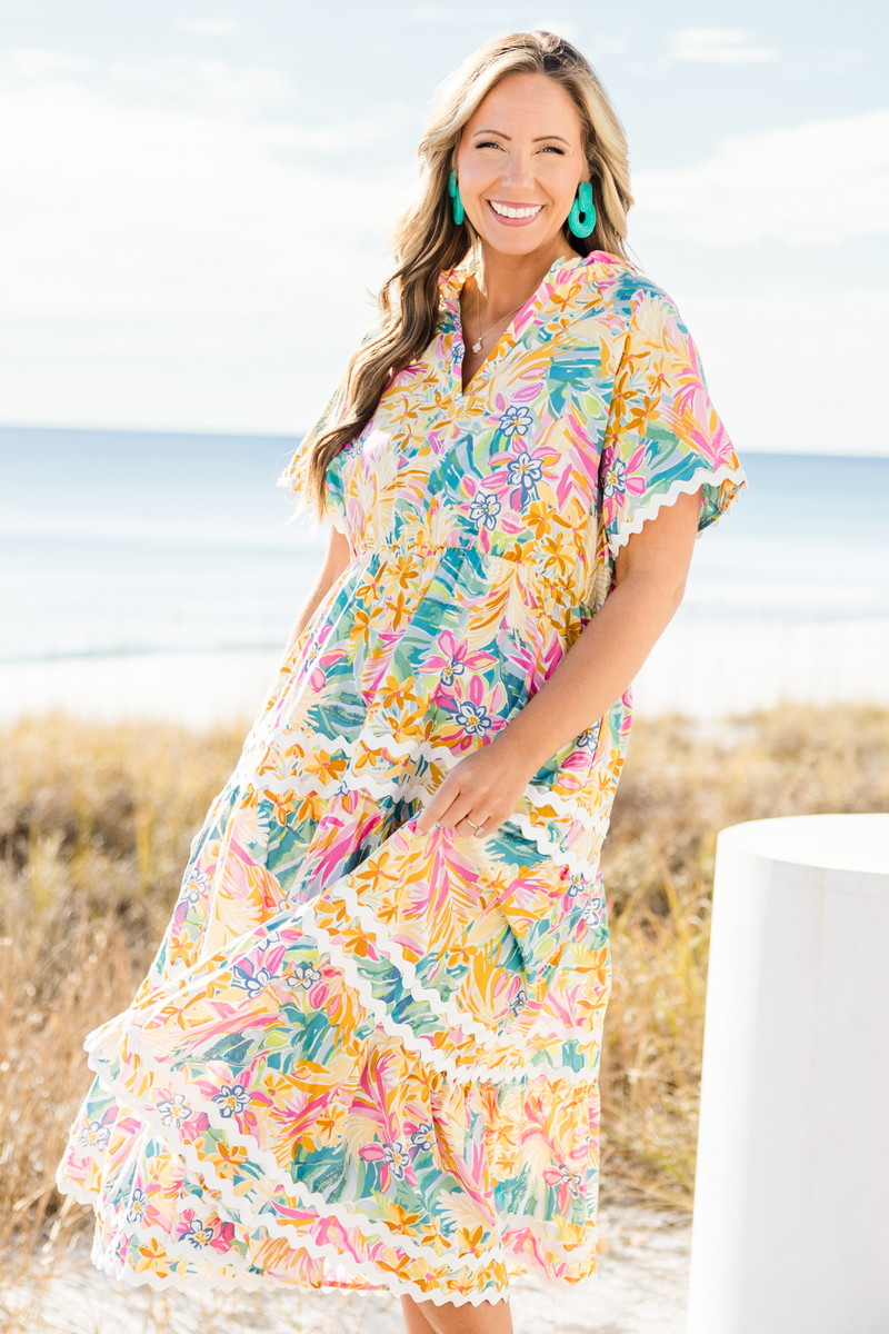 Always Daylight Maxi Dress, Yellow  Chic Soul