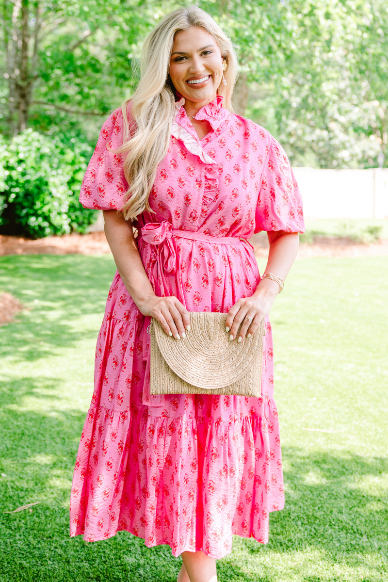 Summer Picnics Dress, Fuchsia – Chic Soul