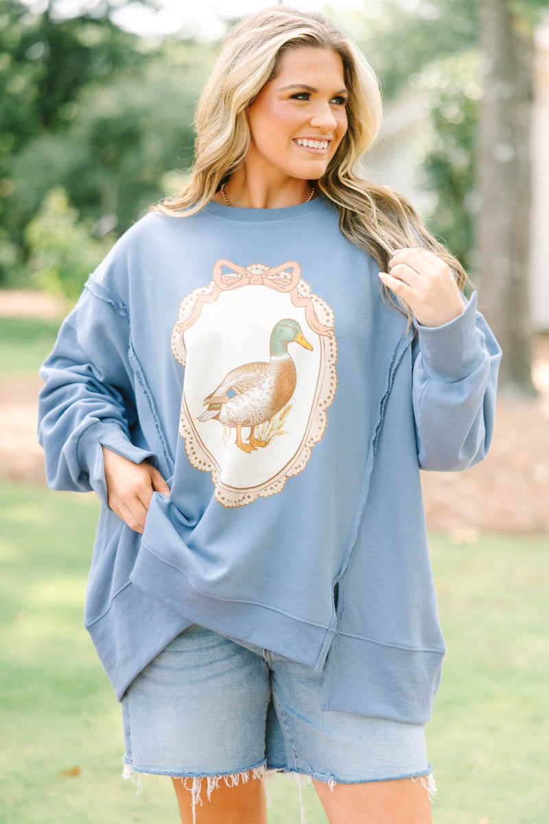Vintage Mallard Comfy Crew, Denim – Chic Soul