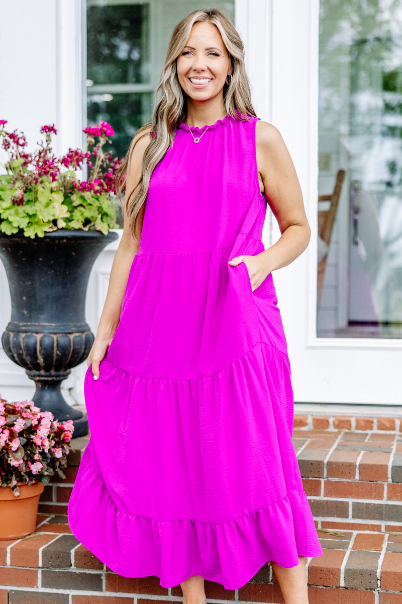 Weekend Wardrobe Maxi Dress, Magenta – Chic Soul