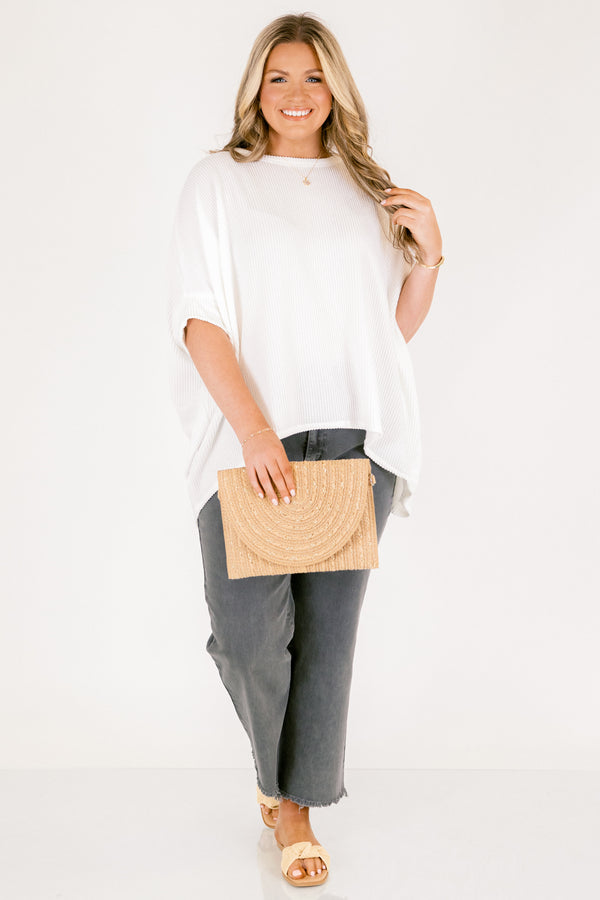 Chic Soul plus size clothing, black straight leg denim jeans with frayed hem