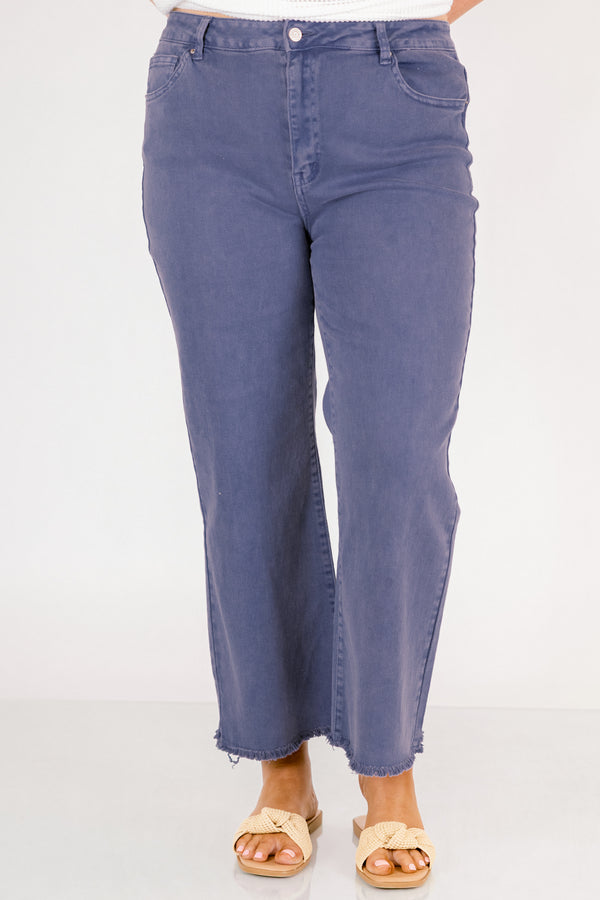 Chic soul plus size clothing, medium bright blue straight leg jeans