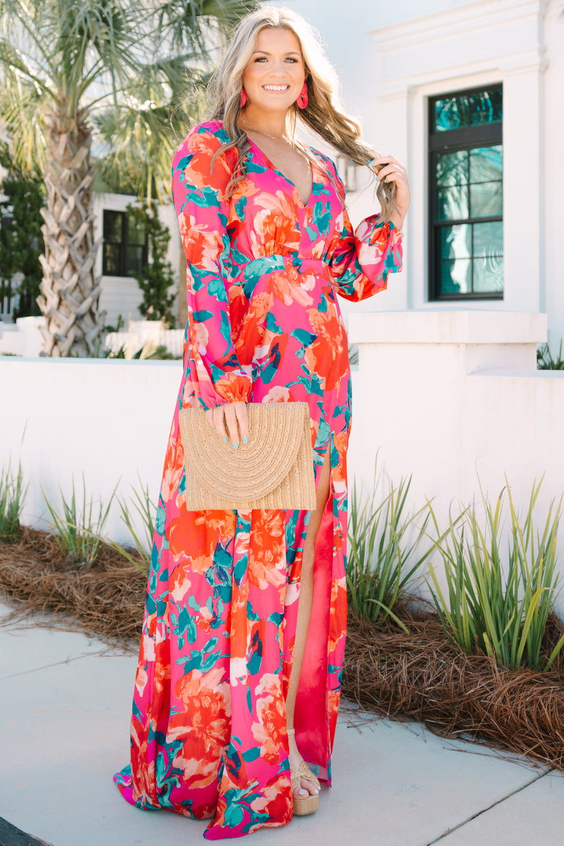 Women's Way Too Complicated Maxi Dress, Pink