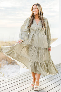 long sleeve midi dress summer Women's Weekend Daydream Midi Dress, Grey
