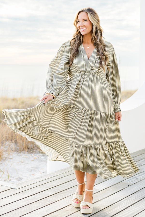 Women's Weekend Daydream Midi Dress, Grey | Size: 1X By Chic Soul Women's Weekend Daydream Midi Dress, Grey | Size: 1X By Chic Soul