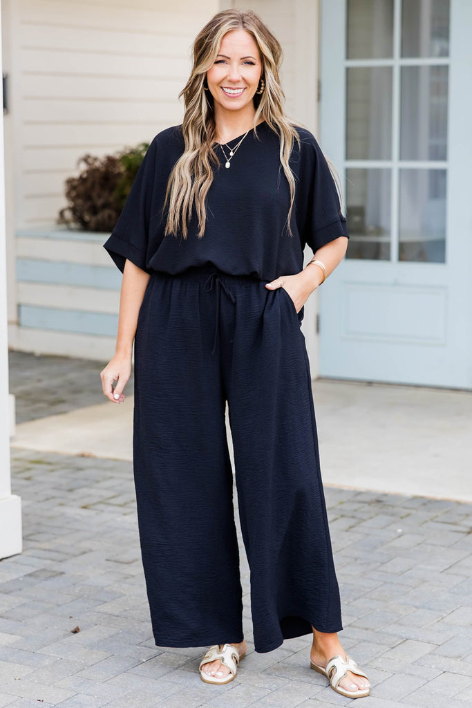 Weekend Wardrobe Pant, Black – Chic Soul