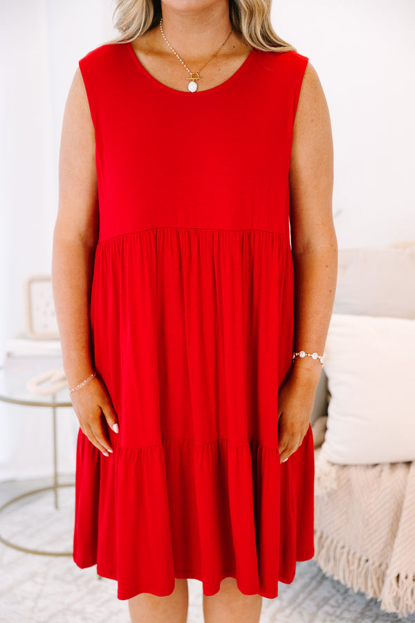 Weekend Wonder Dress, Red