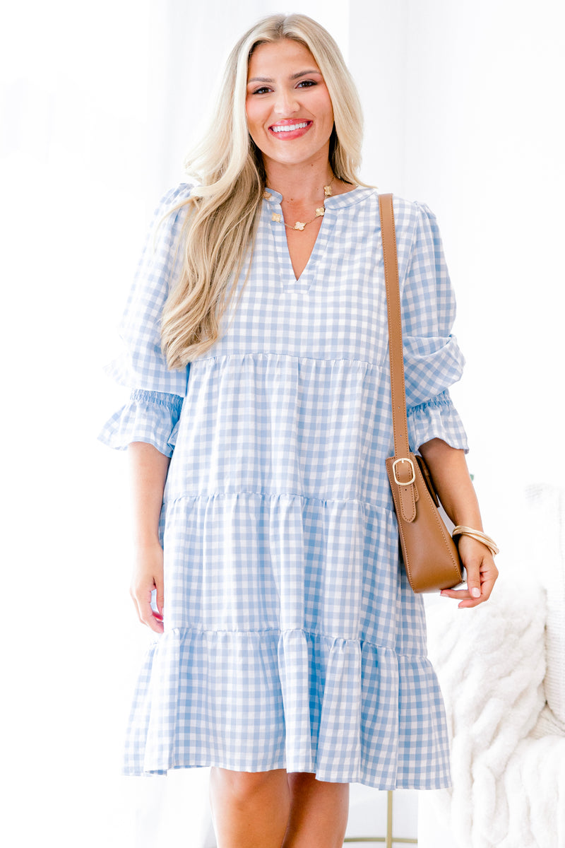 Women's What You Know Dress, Blue | Size: 1X By Chic Soul Women's What You Know Dress, Blue | Size: 1X By Chic Soul