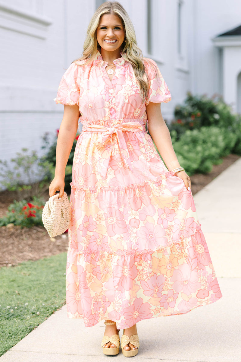 lovely maxi dresses Lovely Royal Blue Floral Maxi Dress