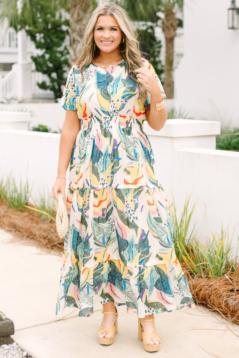 Women's When In Rio Dress, Green | Size: 1X By Chic Soul Women's When In Rio Dress, Green | Size: 1X By Chic Soul