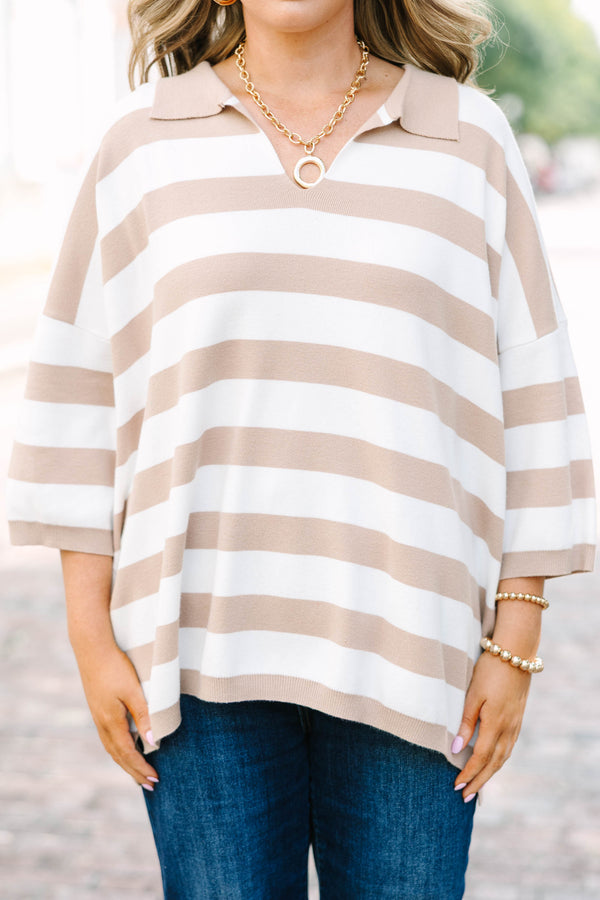 Wherever You Go Sweater, Brown