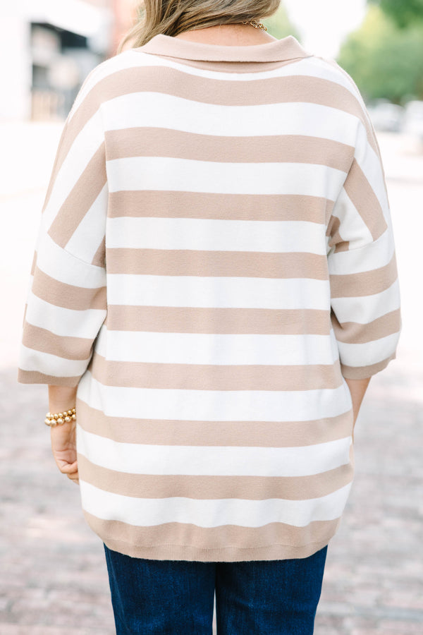 Wherever You Go Sweater, Brown