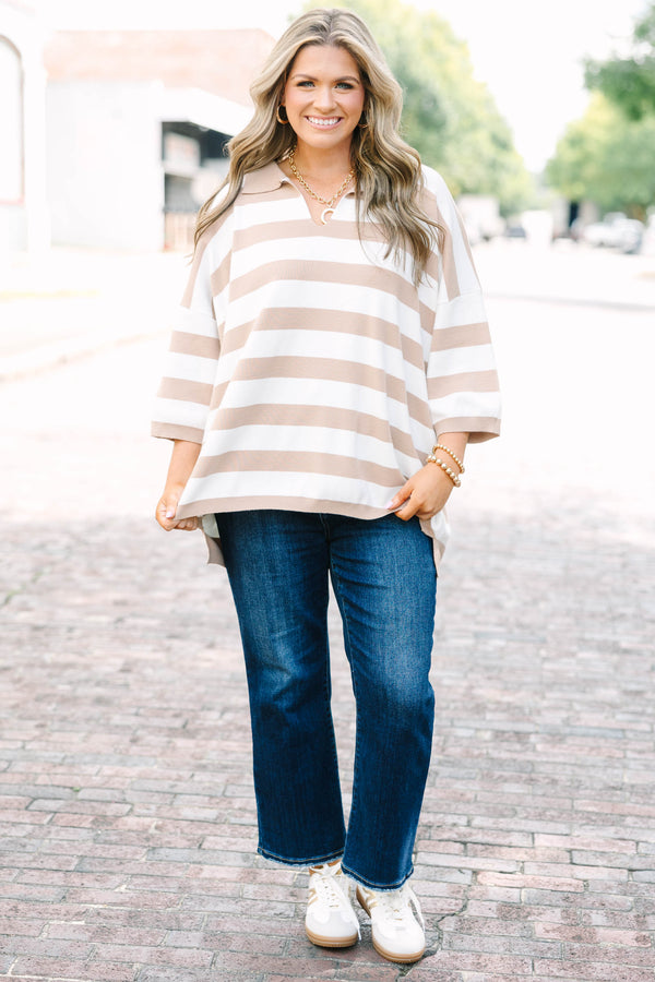 Wherever You Go Sweater, Brown
