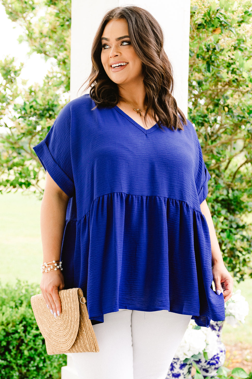 Wide Eyed Gaze Top, Royal Blue – Chic Soul