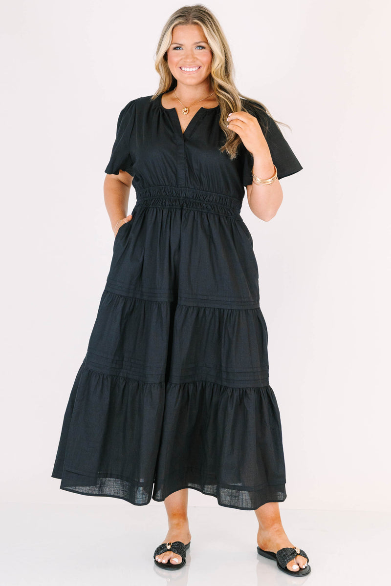 Wish Me Joy Dress, Black – Chic Soul