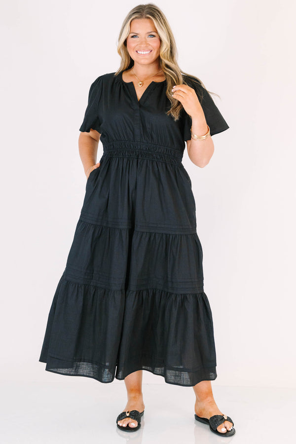 Wish Me Joy Dress, Black – Chic Soul