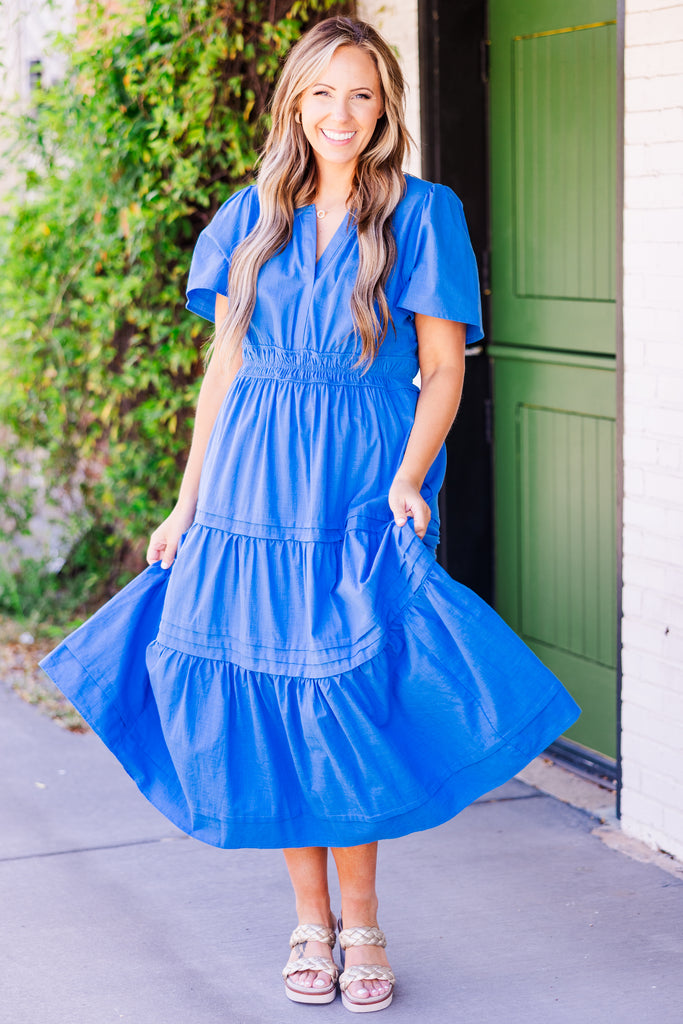 Wish Me Joy Dress, Blue – Chic Soul