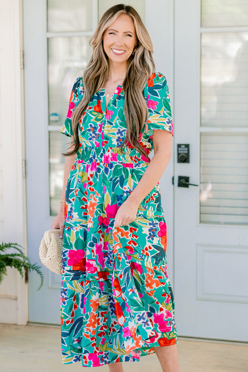 wish bohemian dress Women's Wish Me Joy Dress, Green