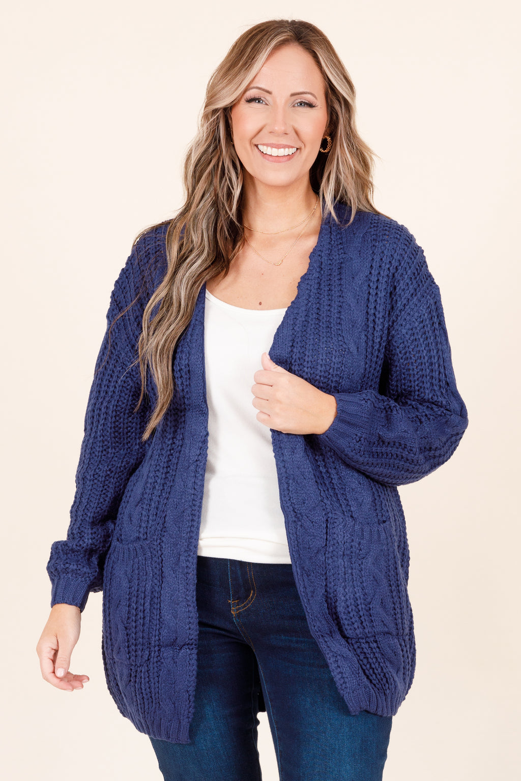 Spring Blooms Cardigan, Chambray – Chic Soul