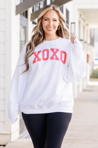 XOXO Sweatshirt White Chic Soul