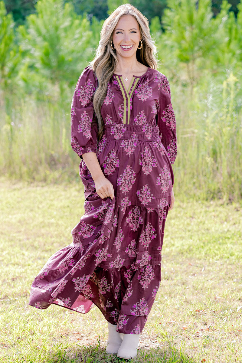 Women's You Remind Me Dress, Purple | Size: 1x by Chic Soul Women's You Remind Me Dress, Purple | Size: 1x by Chic Soul