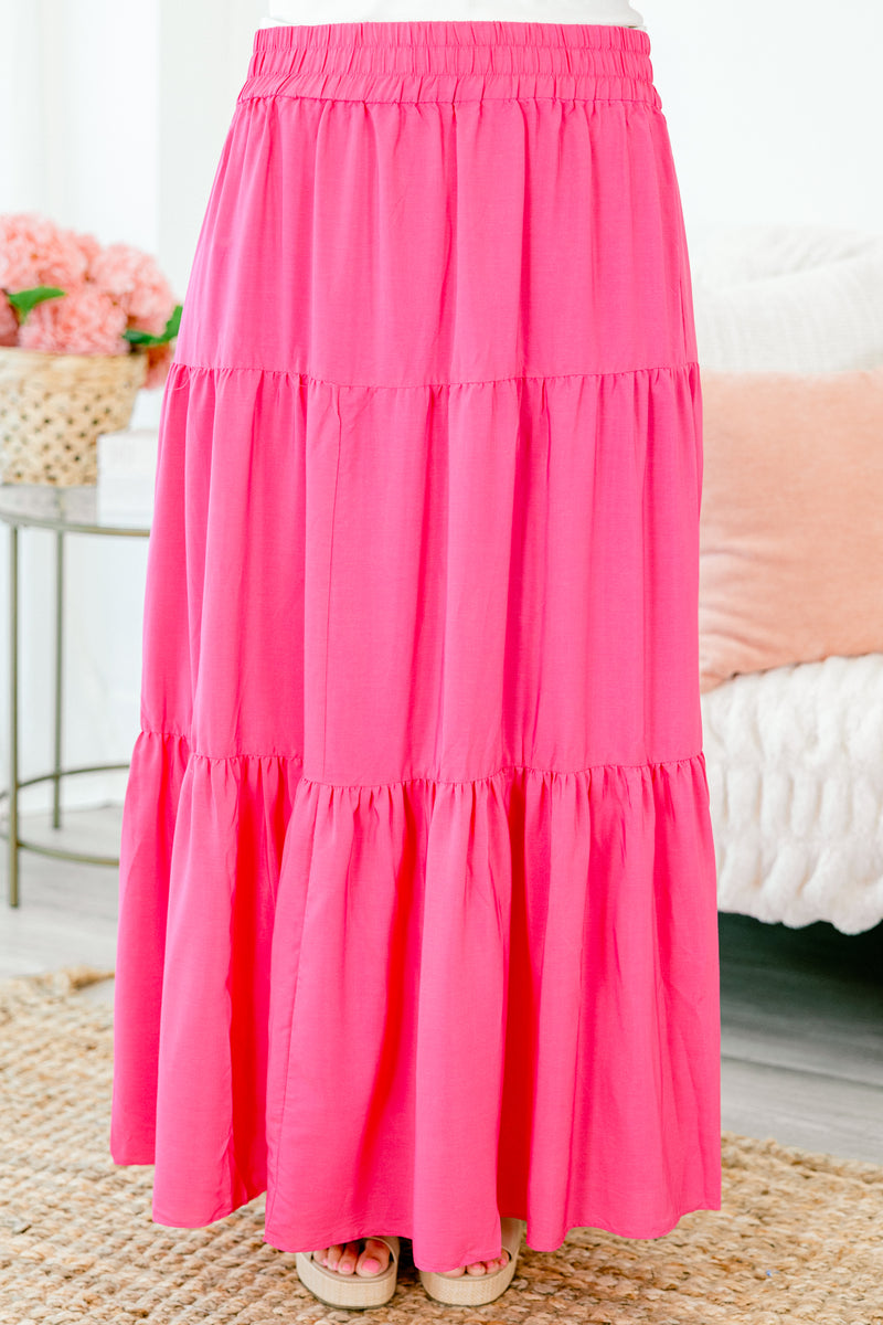 hot pink daphne dress Maxi Dress Rose Long Dress Daphne High Neck Maxi Dress Size 4 main image 0