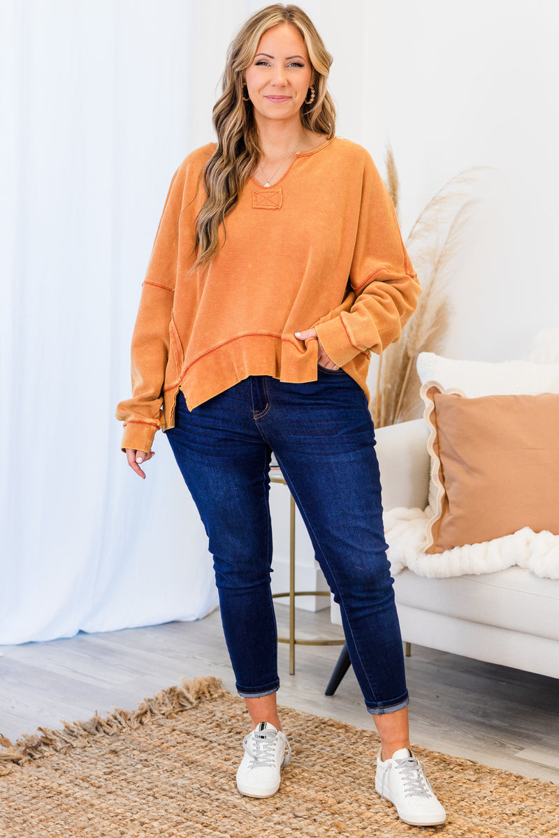 Zinnia Top, Orange – Chic Soul