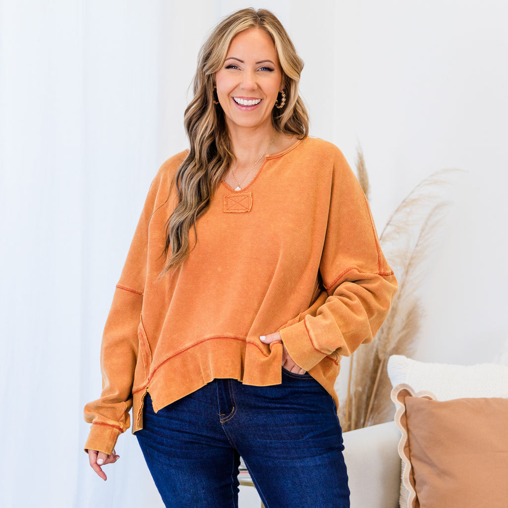 Zinnia Top, Orange – Chic Soul