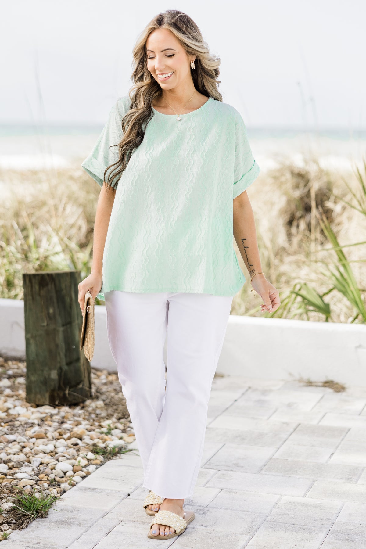 Zone Top, Mint – Chic Soul