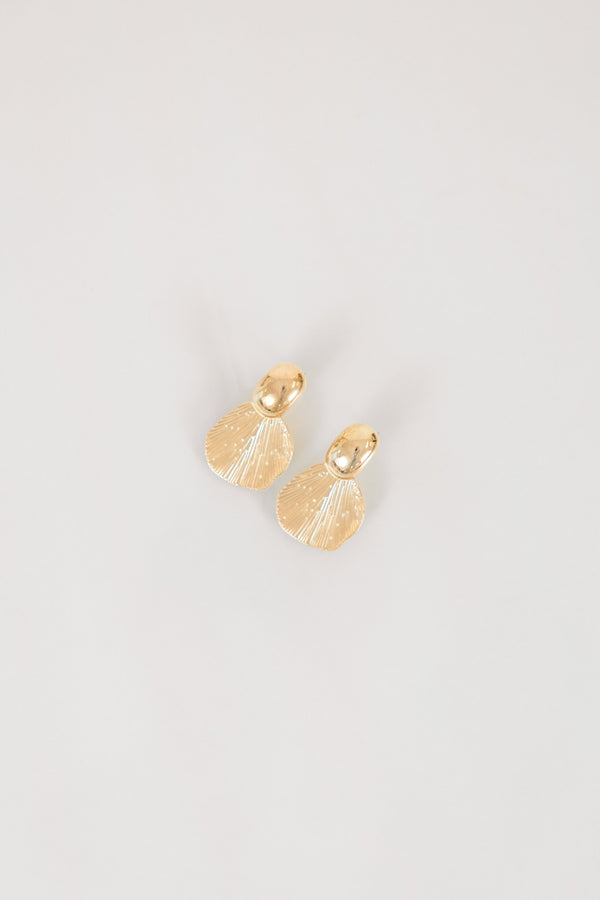 Chic Soul plus size clothing, gold two circle dangle earrings