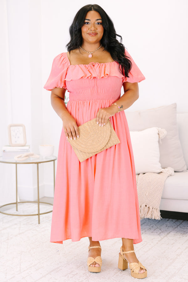 Women's All The Attention Dress, Orange