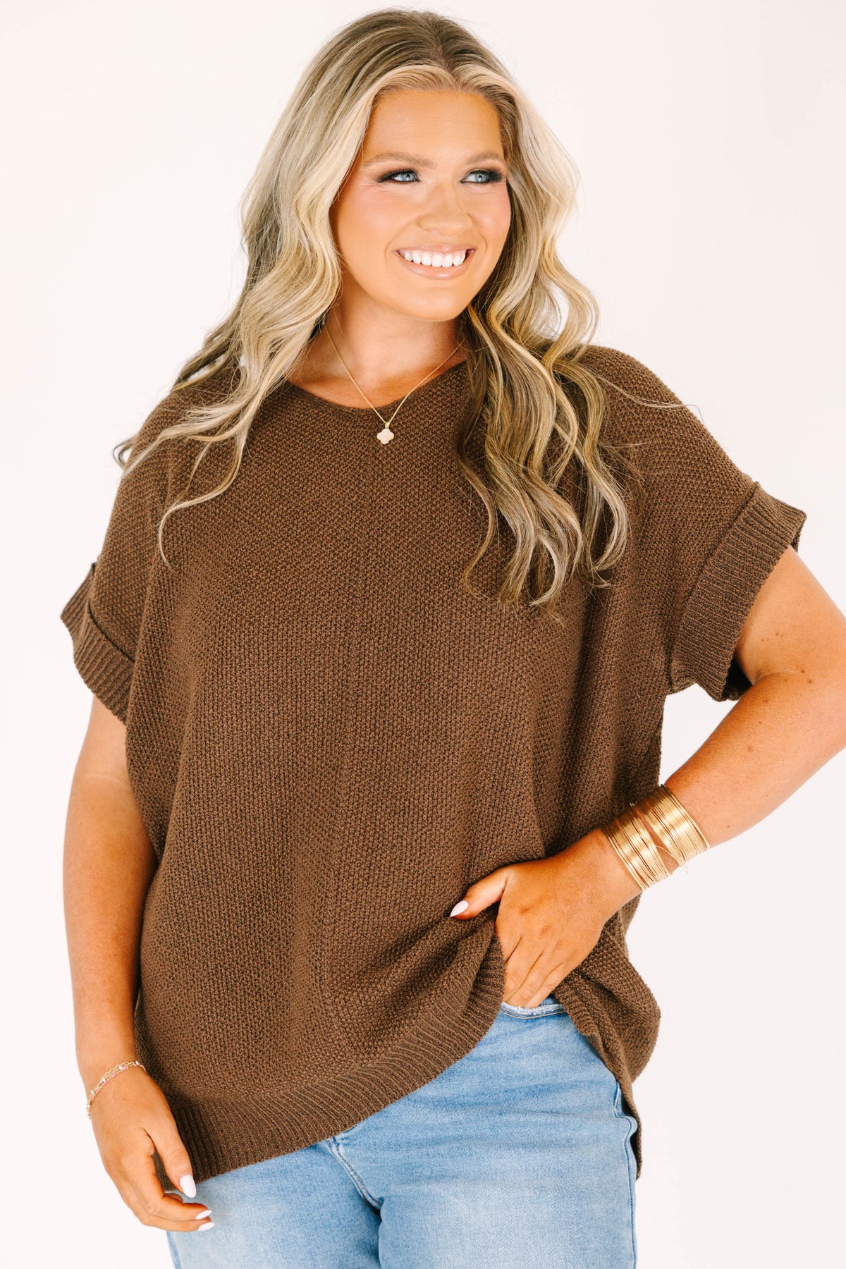 Always Effortless Sweater, Brown – Chic Soul