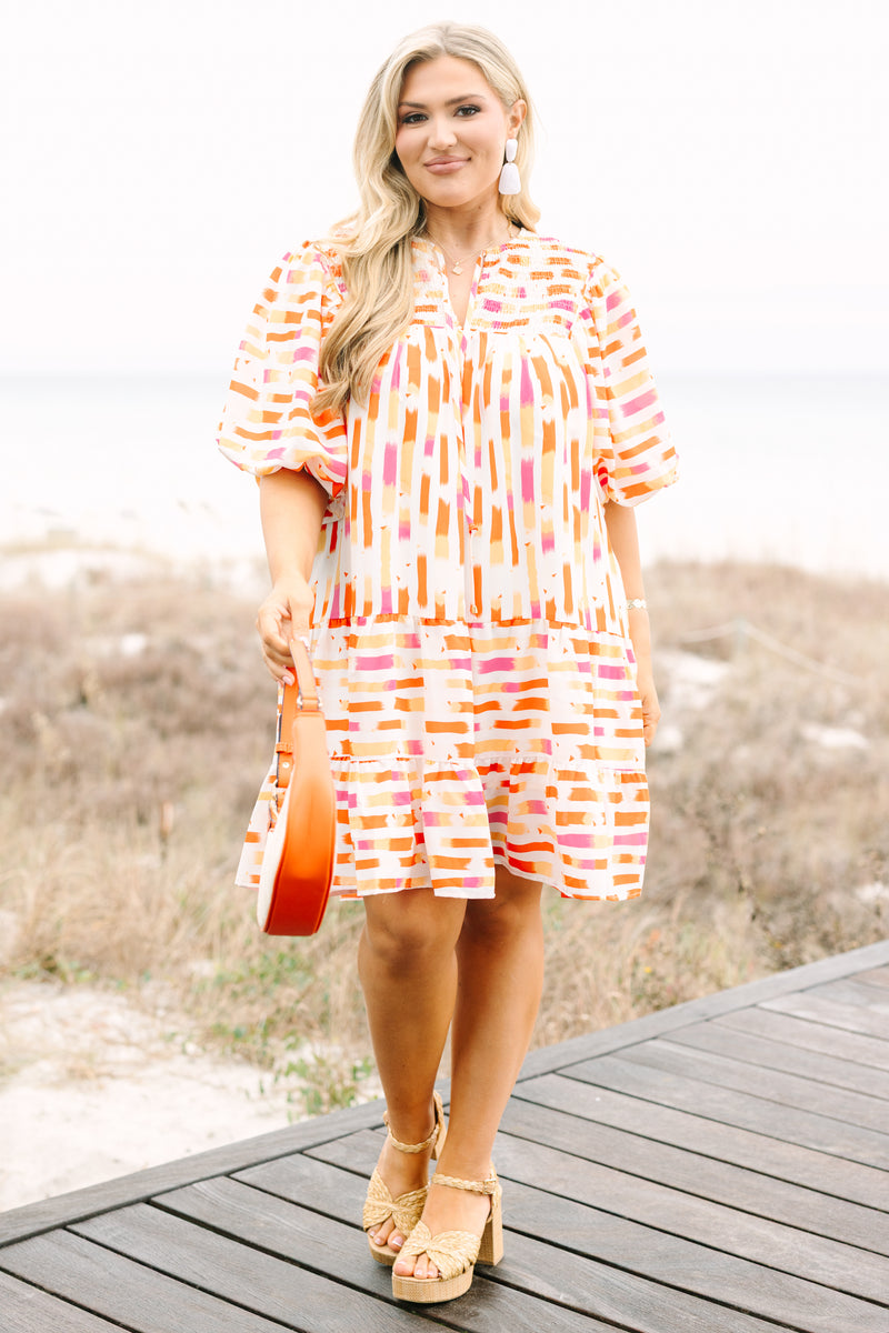 open lace back dress Creamsicle Slip Dress