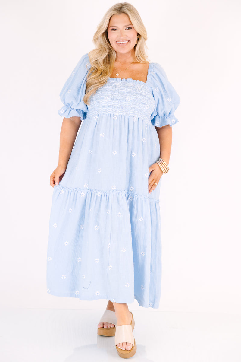 sky blue plus size dress Ruffle Off the Shoulder Royal Blue Long Formal Dress with Slit –  FancyVestido main image 1