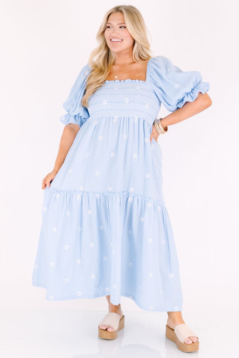 Aster Dress, Light Blue Chic Soul Aster Dress, Light Blue Chic Soul