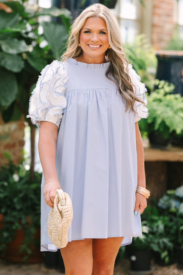 Between Me And You Dress, Light Blue