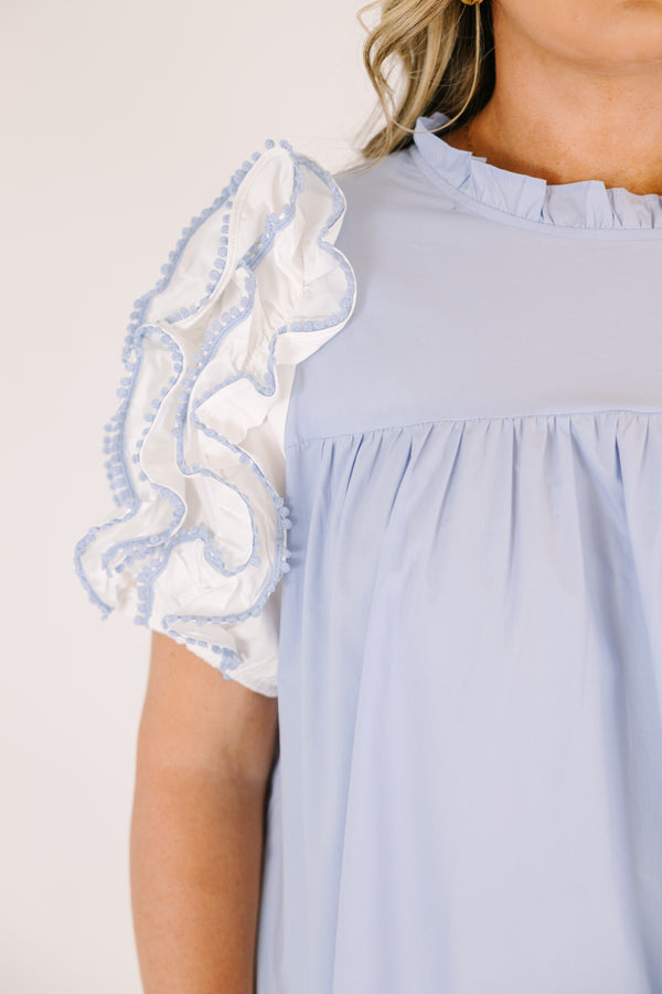 Between Me And You Dress, Light Blue