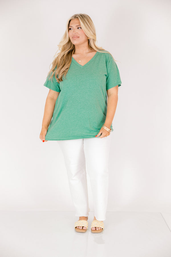 Bright Days Tee, Heather Kelly Green