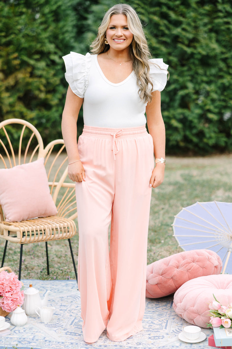 Can't Sit Still Pants, Peach – Chic Soul