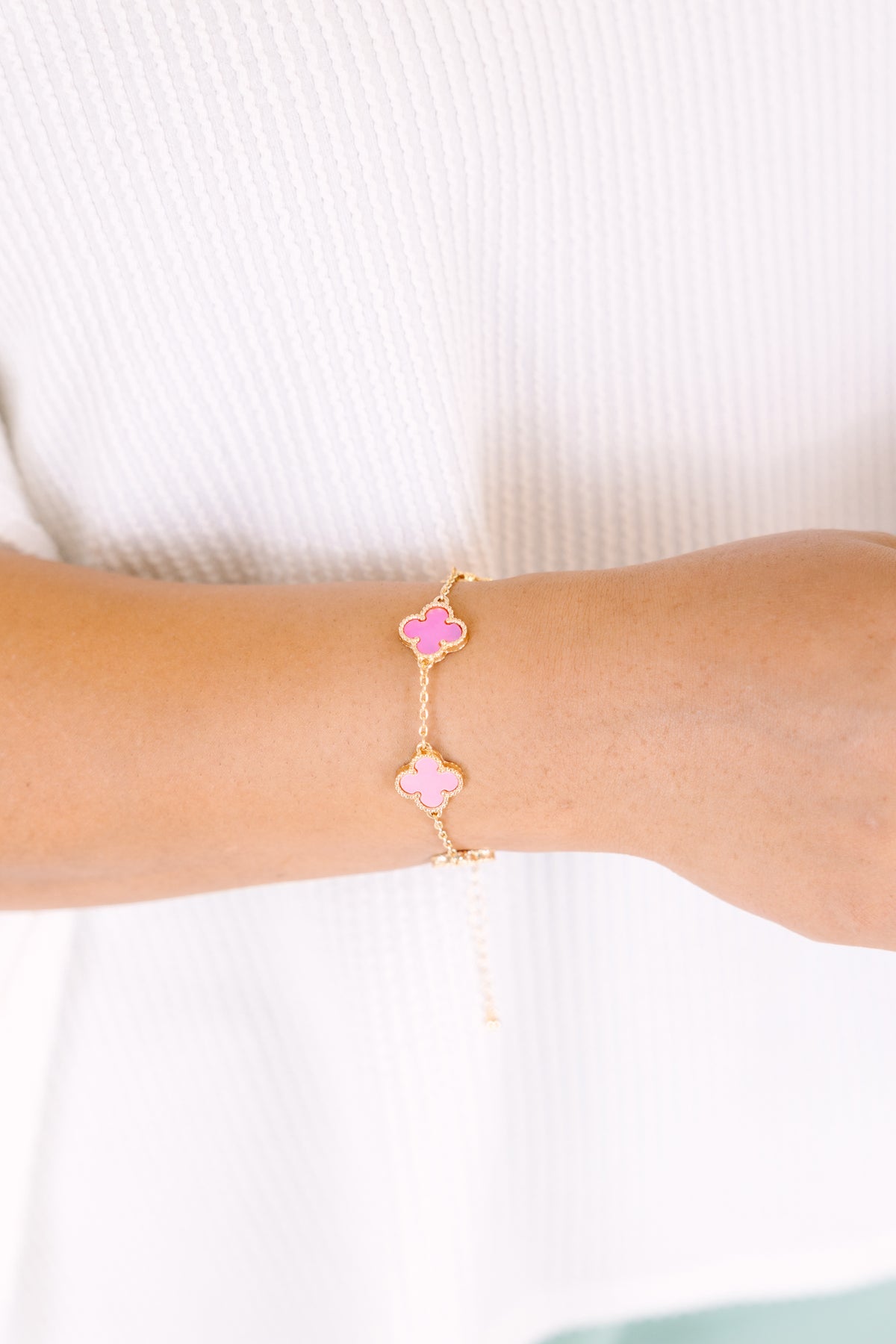 Crazy For You Bracelet, Pink – Chic Soul