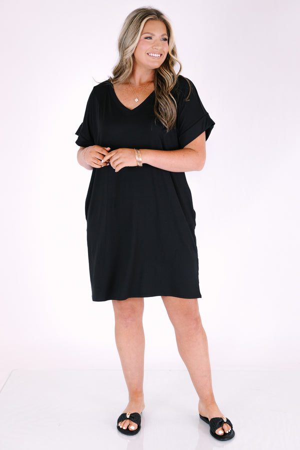Easy Like Sunday Dress, Black