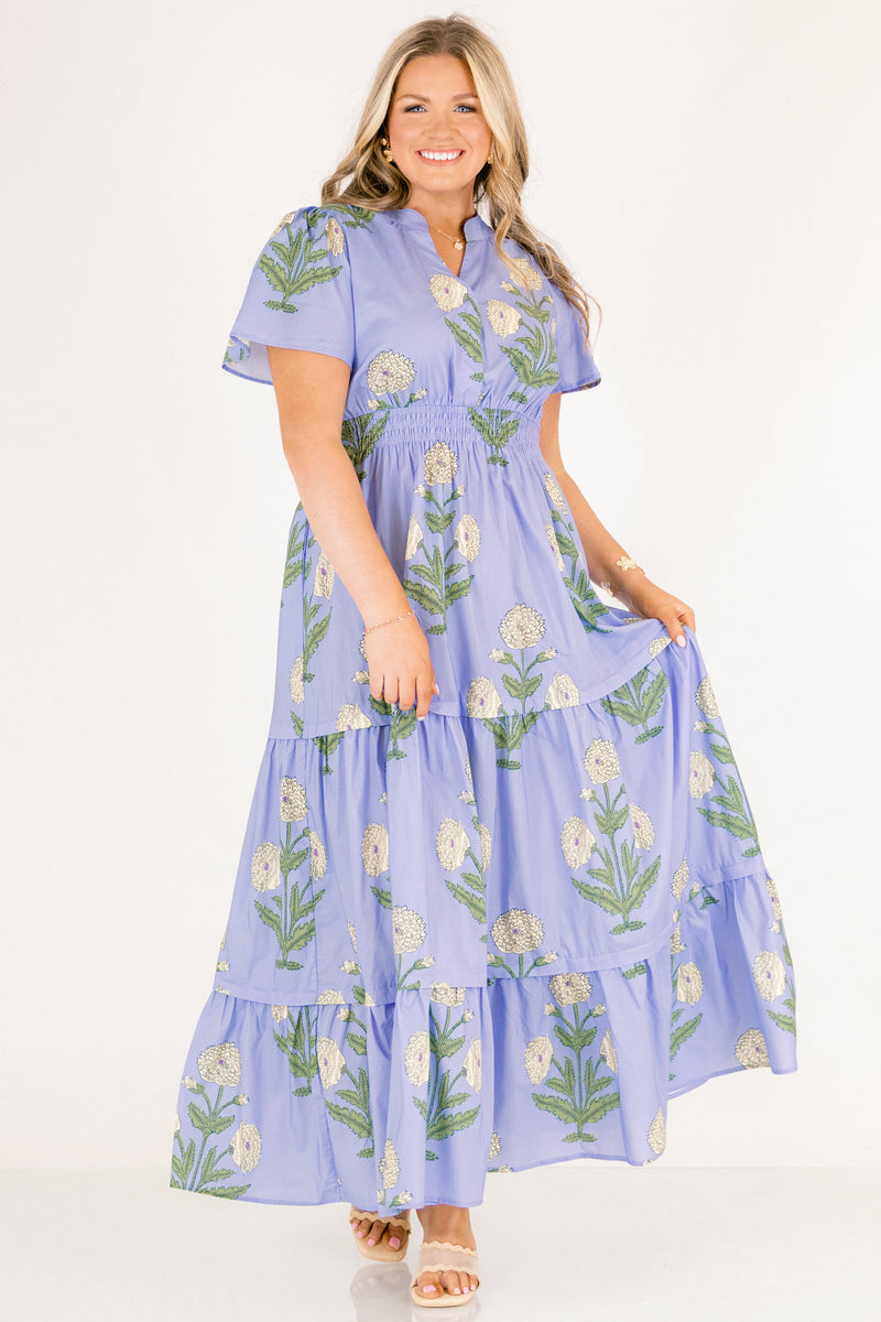 Women's Enchanting Moments Maxi Dress, Blue