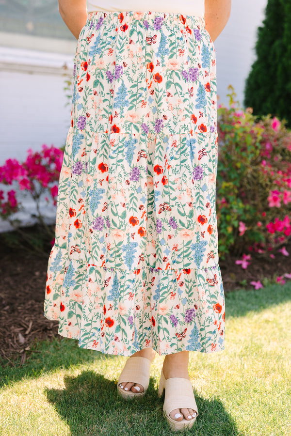 Floral Whimsy Skirt, Floral